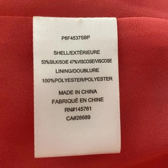 Parker Annabel Floral Ruffle Silk Midi‎ Dress Womens Size 0 (420) - Picture 7 of 7